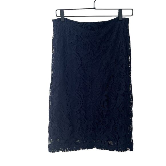 Adrianna Papell Dresses & Skirts - Adrianna Papell Women's Black Lace Back‎ Zipper Formal Pencil Skirt Size S
